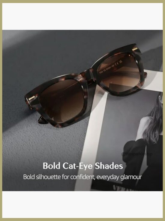 Retro Oversized Square Sunglasses with Polarized U400 Protection and Metal